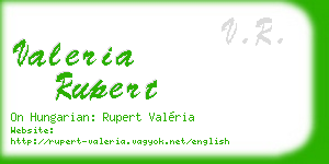 valeria rupert business card