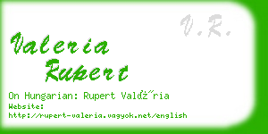 valeria rupert business card